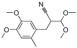 2-Dimethoxymethyl-3-(4,5-dimethoxy-2-methylphenyl)propanenitrile,7520-76-5,结构式
