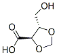 1,3-Dioxolane-4-carboxylicacid,5-(hydroxymethyl)-,(4R-trans)-(9CI) Structure
