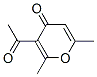 2,6-Dimethyl-3-acetyl-4H-pyran-4-one Structure