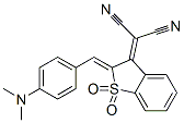 [2-[4-(dimethylamino)benzylidene]benzo[b]thien-3(2H)-ylidene]malononitrile S,S-dioxide Structure