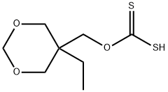 Carbonodithioic acid, O-[(5-ethyl-1,3-dioxan-5-yl)methyl] ester (9CI) 化学構造式