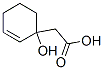 2-Cyclohexene-1-acetic acid, 1-hydroxy- (9CI) Struktur