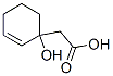 2-Cyclohexene-1-acetic acid, 1-hydroxy- (9CI) Structure