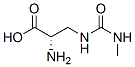 Alanine, 3-[[(methylamino)carbonyl]amino]- (9CI) 结构式