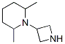 Piperidine, 1-(3-azetidinyl)-2,6-dimethyl- (9CI) 化学構造式