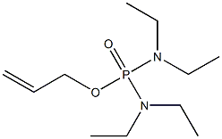 烯丙基N,N,N',N'-四乙基磷二酰胺 结构式