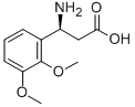 (S)-3-アミノ-3-(2,3-ジメトキシフェニル)プロパン酸 化学構造式