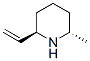 Piperidine, 2-ethenyl-6-methyl-, (2R,6S)-rel- (9CI) Struktur