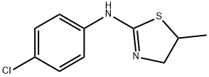 (4-CHLORO-PHENYL)-(5-METHYL-4,5-DIHYDRO-THIAZOL-2-YL)-AMINE Structure