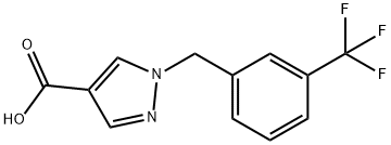1-(3-三氟甲基苯基)-4-羧酸吡唑, 752222-88-1, 结构式