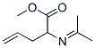 4-Pentenoicacid,2-[(1-methylethylidene)amino]-,methylester(9CI) Struktur