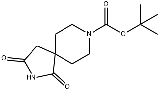 1,3-二氧代-2,8-二氮杂螺[4.5]癸烷-8-甲酸叔丁酯,752234-60-9,结构式