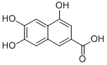 2-Naphthalenecarboxylic acid, 4,6,7-trihydroxy- (9CI) Structure