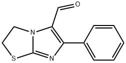 6-苯基-2,3-二氢咪唑[2,1-B] 噻唑-5-甲醛 结构式
