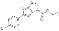 6-(4-CHLOROPHENYL)IMIDAZO[2,1-B]THIAZOLE-3-CARBOXYLIC ACID ETHYL ESTER Struktur