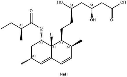 Lovastatin sodium salt Structure