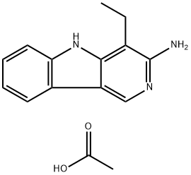 3-Amino-4-ethyl-5H-pyrido(4,3-b)indole acetate|