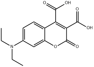 7-(DIETHYLAMINO)COUMARIN-3,4-DICARBOXYLIC ACID Structure