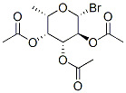 .beta.-L-Galactopyranosyl bromide, 6-deoxy-, triacetate Structure