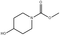 Methyl 4-hydroxypiperidine-1-carboxyl Struktur