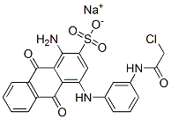 sodium 1-amino-4-[[3-[(chloroacetyl)amino]phenyl]amino]-9,10-dihydro-9,10-dioxoanthracene-2-sulphonate|