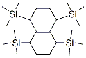 Silane, (1,2,3,4,5,6,7,8-octahydro-1,4,5,8-naphthalenetetrayl)tetrakis (trimethyl- Struktur