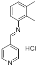 2,3-Dimethyl-N-(4-pyridinylmethylene)benzenamine monohydrochloride Structure