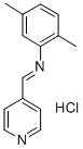 2,5-Dimethyl-N-(4-pyridinylmethylene)benzenamine monohydrochloride,75273-89-1,结构式