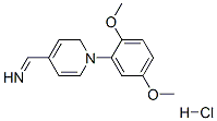 N-(2,5-dimethoxyphenyl)-1-pyridin-4-yl-methanimine hydrochloride Struktur