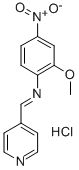 2-Methoxy-4-nitro-N-(4-pyridinylmethylene)benzenamine monohydrochlorid e Struktur