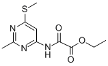 4-Carbethoxy-carbonilamino-2-methyl-6-methylthio-pyrimidine 结构式