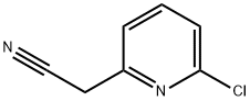 (6-Chloro-pyridin-2-yl)-acetonitrile 化学構造式