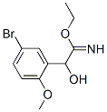 Benzeneethanimidic  acid,  5-bromo--alpha--hydroxy-2-methoxy-,  ethyl  ester  (9CI) Structure