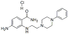 4-amino-2-[2-(4-phenylpiperazin-1-yl)ethylamino]benzamide hydrochlorid e Structure