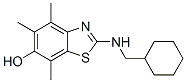 6-Benzothiazolol,  2-[(cyclohexylmethyl)amino]-4,5,7-trimethyl-,752947-77-6,结构式