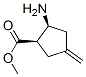 Cyclopentanecarboxylic acid, 2-amino-4-methylene-, methyl ester, (1R,2S)-|