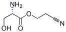 L-Serine, 2-cyanoethyl ester (9CI) Structure