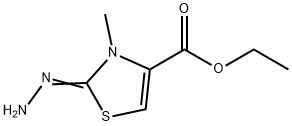 4-Thiazolecarboxylicacid,2-hydrazono-2,3-dihydro-3-methyl-,ethylester(9CI) Structure