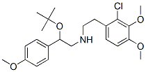 2-chloro-N-[2-(1,1-dimethylethoxy)-2-(4-methoxyphenyl)ethyl]-3,4-dimethoxyphenethylamine 结构式