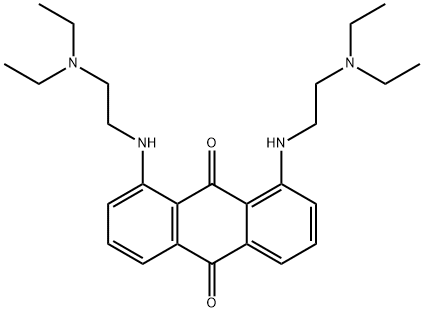 1,8-bis(2-diethylaminoethylamino)anthracene-9,10-dione Structure