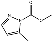 1H-Pyrazole-1-carboxylicacid,5-methyl-,methylester(9CI) Structure