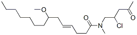 N-(2-クロロ-4-オキソペンチル)-7-メトキシ-N-メチル-4-テトラデセンアミド 化学構造式