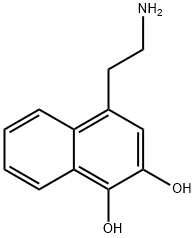 1,2-Naphthalenediol, 4-(2-aminoethyl)- (9CI) Struktur