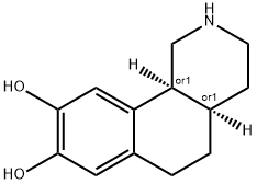 Benz[h]isoquinoline-8,9-diol, 1,2,3,4,4a,5,6,10b-octahydro-, cis- (9CI) 化学構造式