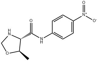 4-Oxazolidinecarboxamide,5-methyl-N-(4-nitrophenyl)-,(4S-trans)-(9CI) 结构式