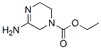 1(2H)-Pyrazinecarboxylic  acid,  3-amino-5,6-dihydro-,  ethyl  ester 结构式
