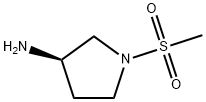 (3R)-1-(Methylsulfonyl)-3-PyrrolidinaMine, 753448-51-0, 结构式