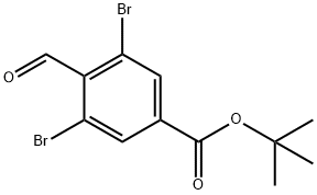 tert-butyl 3,5-dibroMo-4-forMylbenzoate,753455-42-4,结构式