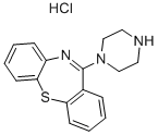 11-(1-PIPERAZINYL)-DIBENZO[B,F][1,4]THIAZEPIN HYDROCHLORIDE 化学構造式