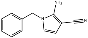 2-氨基-3-氰基-N-苄基吡咯 结构式